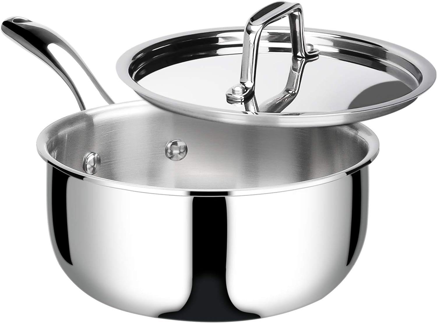 Duxtop Whole-Clad Tri-Ply Stainless Steel Saucepan with Lid