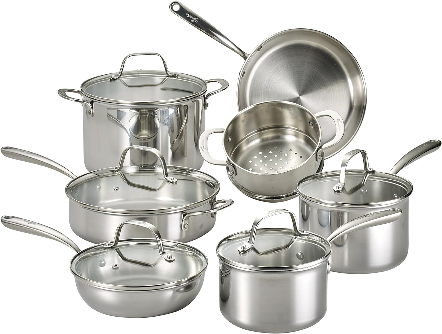 Lagostina Tri-Ply Stainless Steel Cookware Set