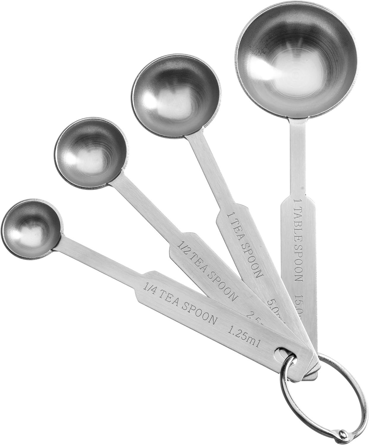 MEKBOK Set of 8 Stainless Steel Measuring Spoons 