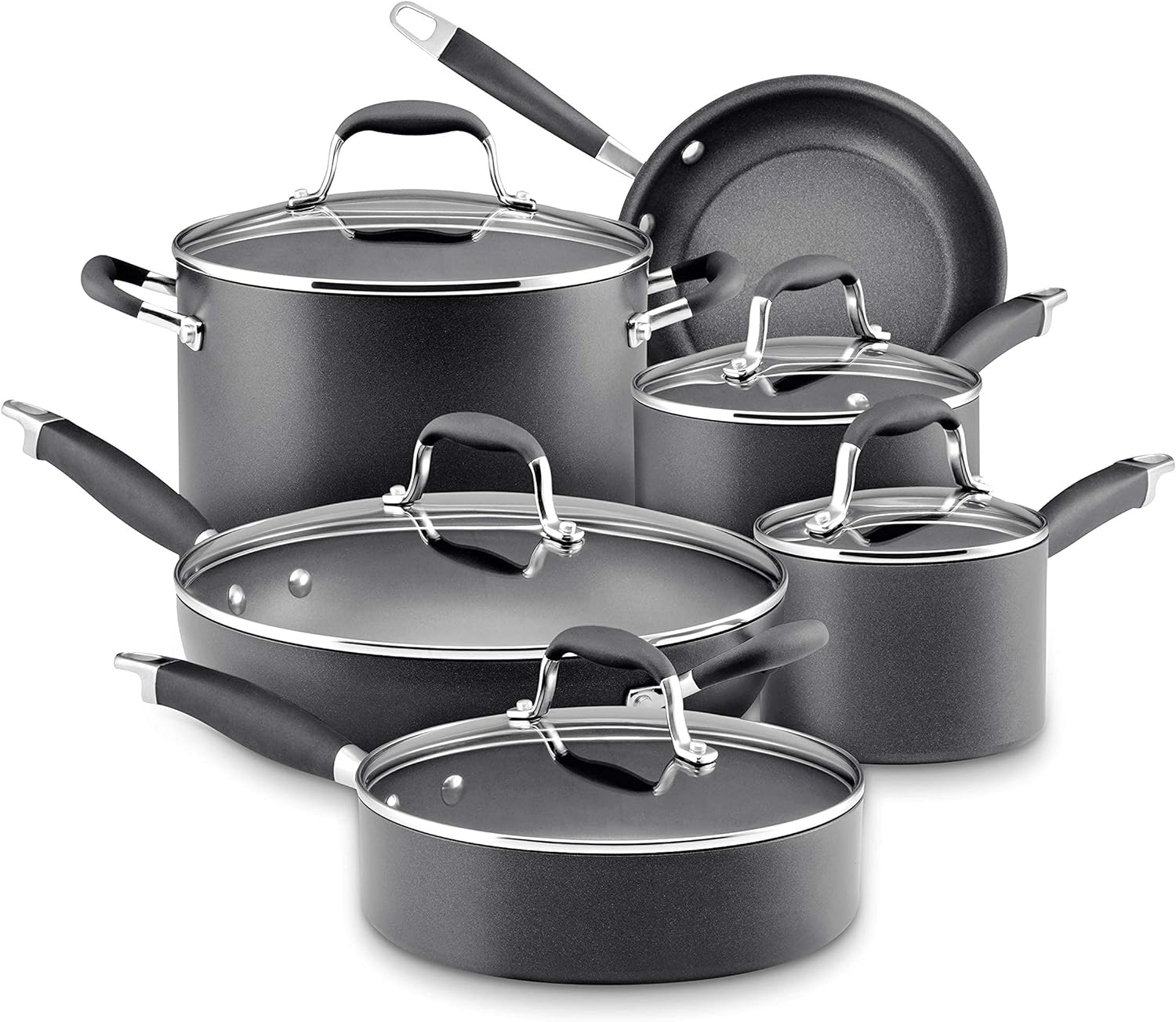 Anolon Advanced Hard-Anodized Nonstick Cookware Pots and Pans Set