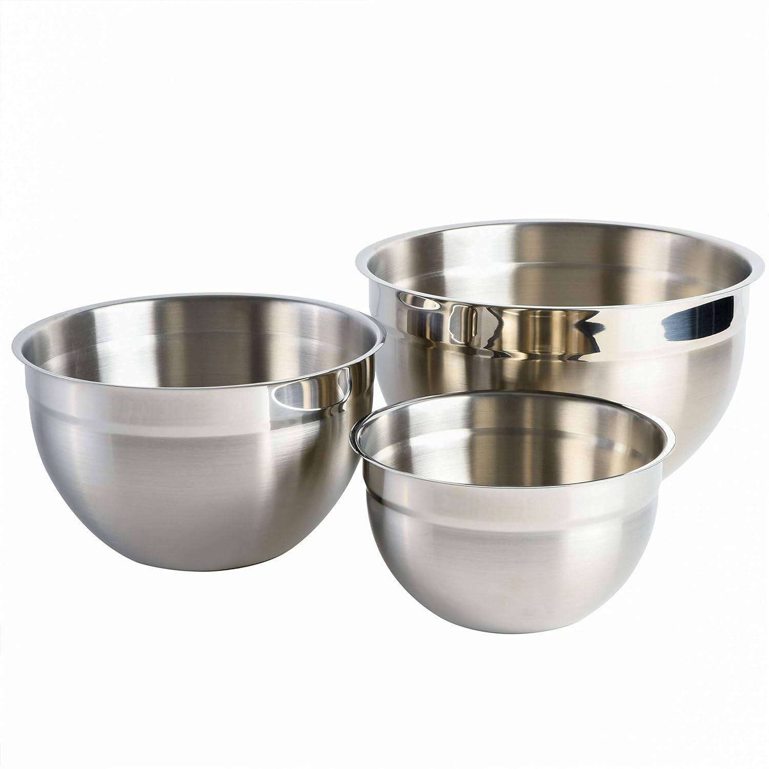  <strong>Babish 3-Piece Stainless Steel Prep Bowl Set</strong> 