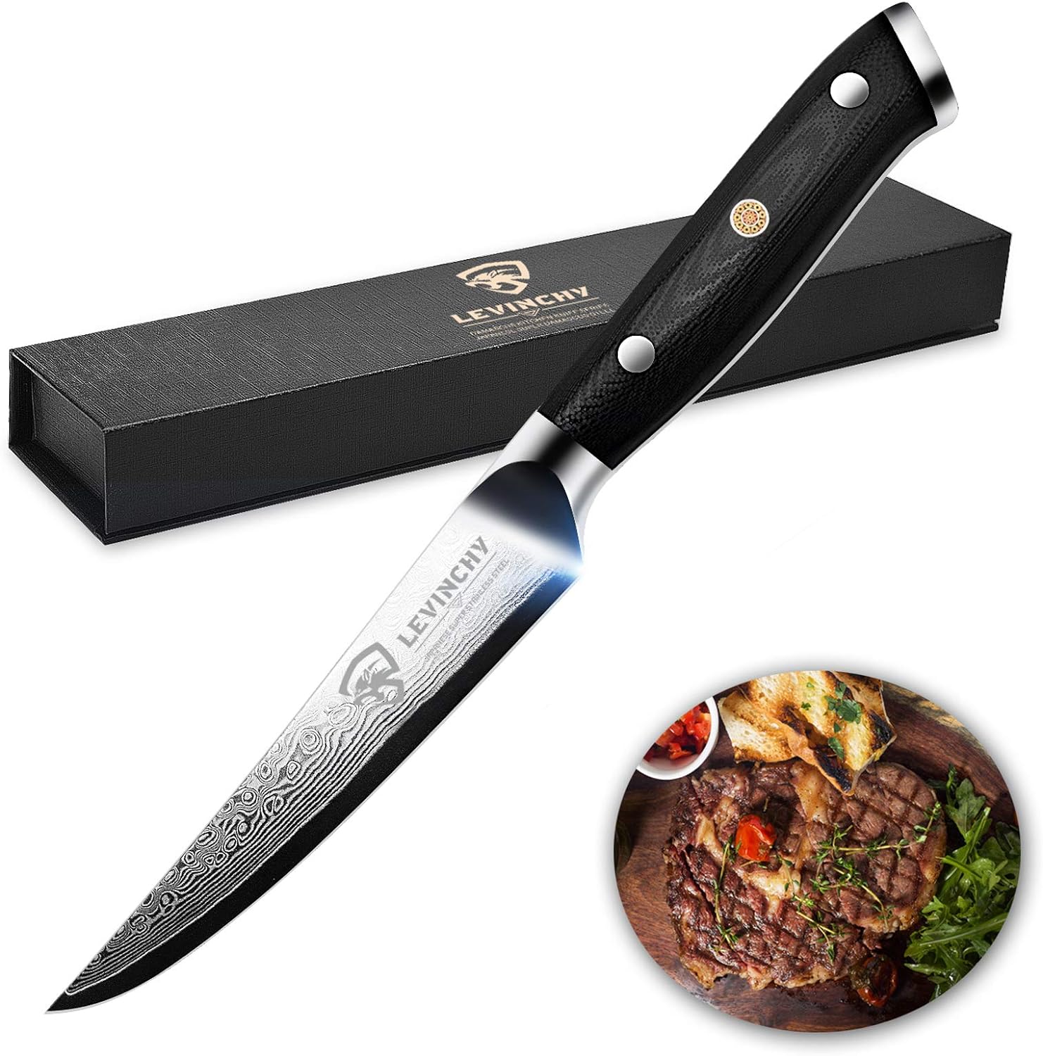 LEVINCHY Steak Knife 4.5 inch Professional Japanese
