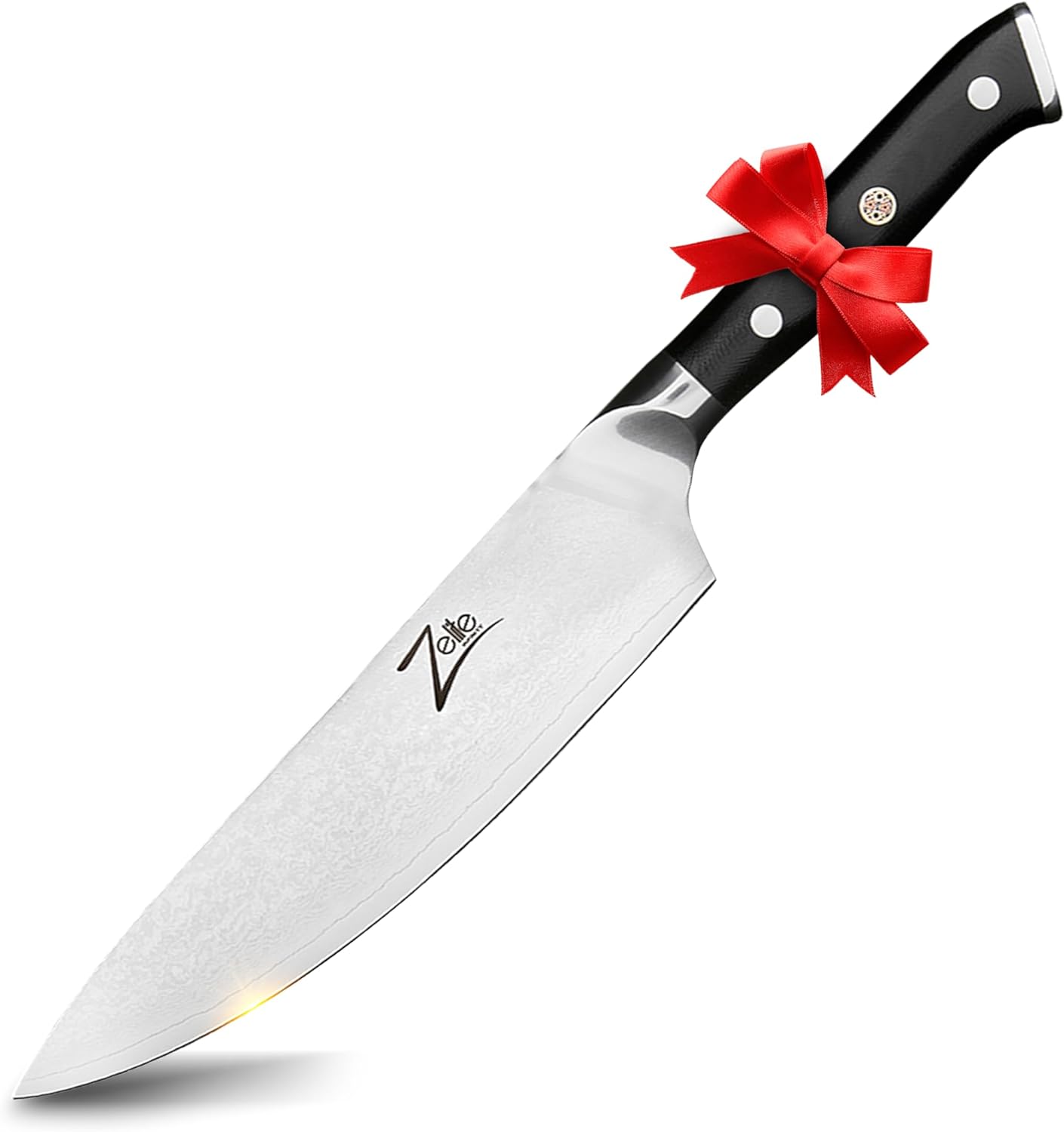 Zelite Infinity Damascus Chef Knife 8 Inch, Japanese Chef Knife,