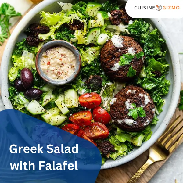Greek Salad with Falafel