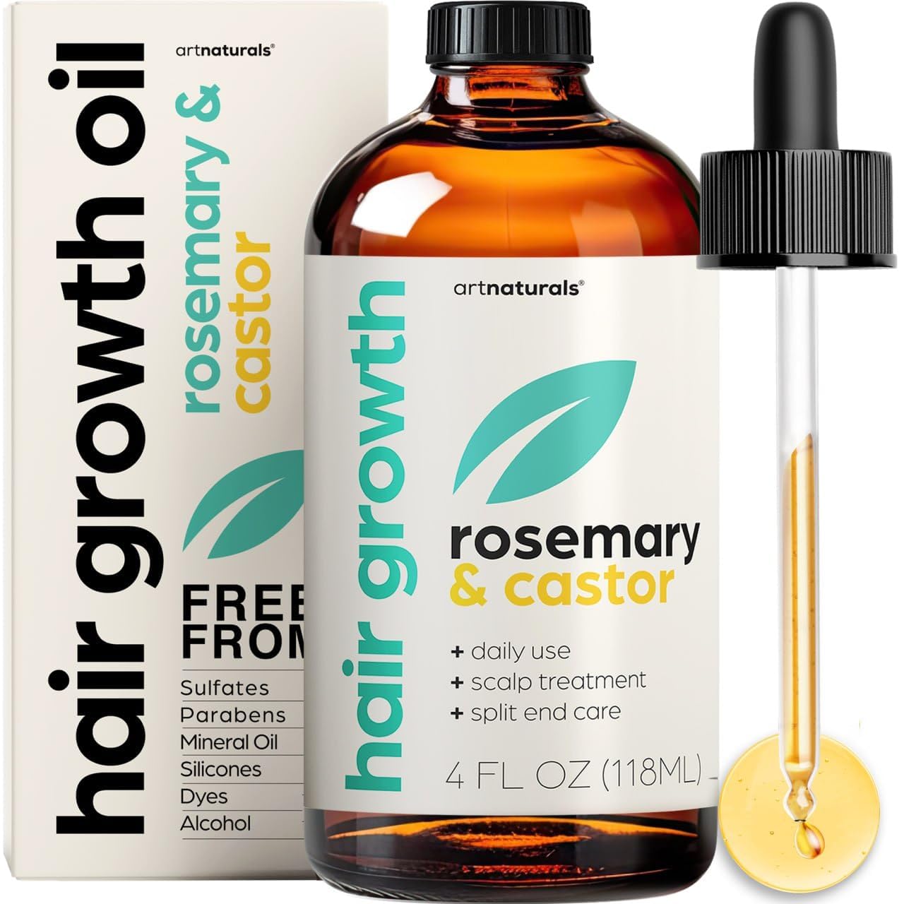 artnaturals Organic Rosemary Castor Hair Oil