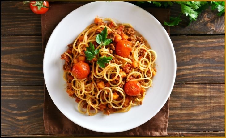 Nutrient-rich spaghetti Bolognese