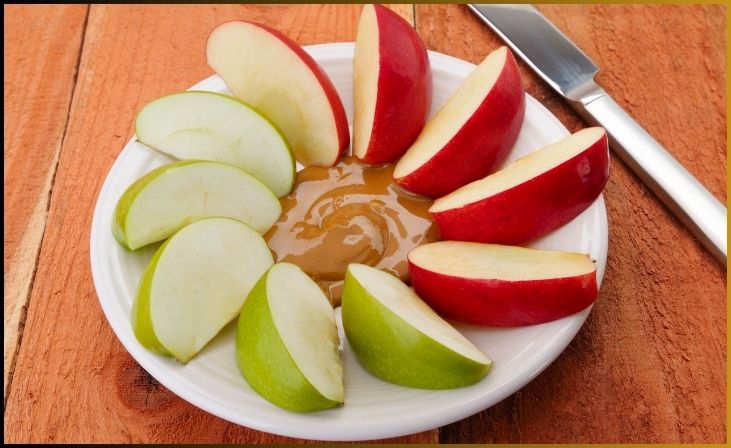  Sliced Apple with Almond Butter