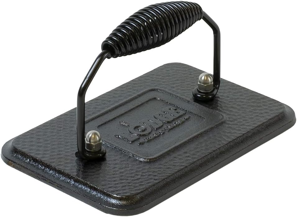 Lodge LGP3 Rectangular Cast Iron Grill Press