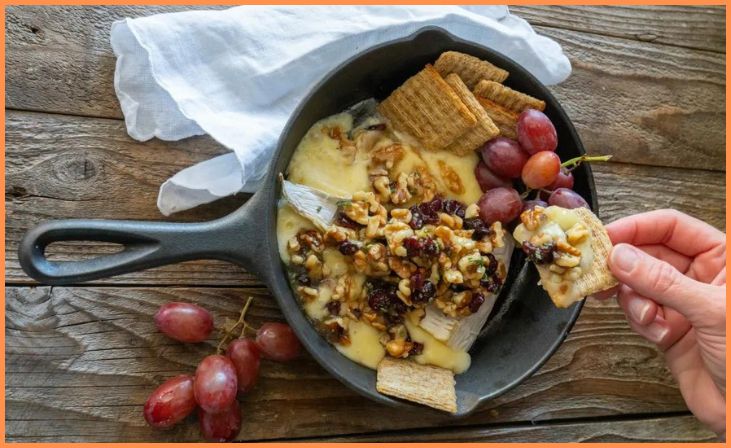 Classic Baked Brie with Honey and Nuts