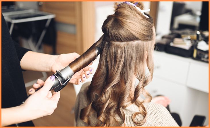 Create texture with a curling iron