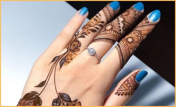 Floral Abstract Mehndi Designs