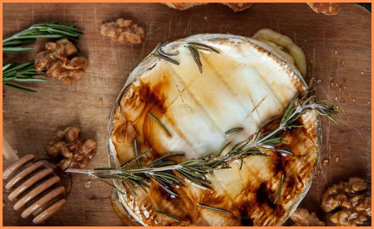 Garlic and Rosemary Baked Brie