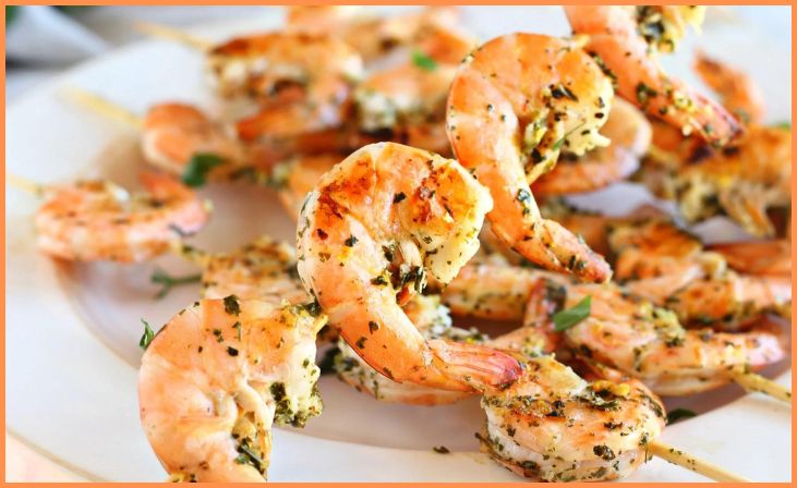 Shrimp Skewers with Lemon Garlic Marinade