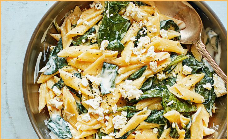 Spinach and Feta Pasta Bake