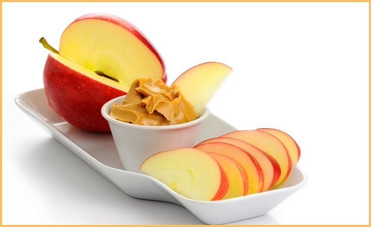 Almond Butter with Apple Slices