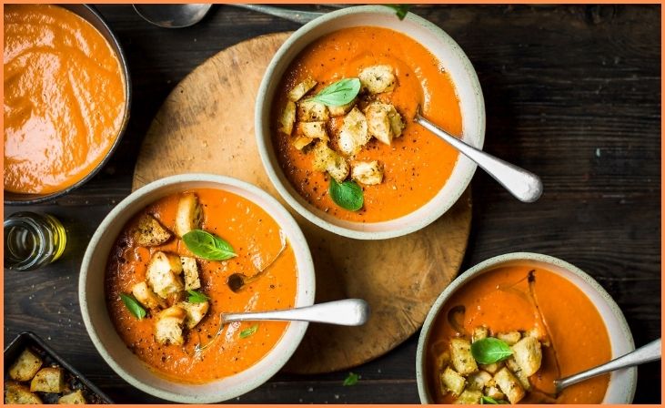 2. Creamy Tomato Basil Soup